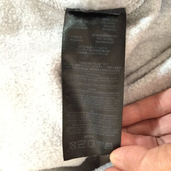 Volcom Hoodie Mens Large Gray Pullover Sweatshirt Kangaroo Pocket Logo Patch - Picture 10 of 10